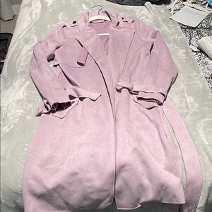 Fashion Nova Pink Trench Coat